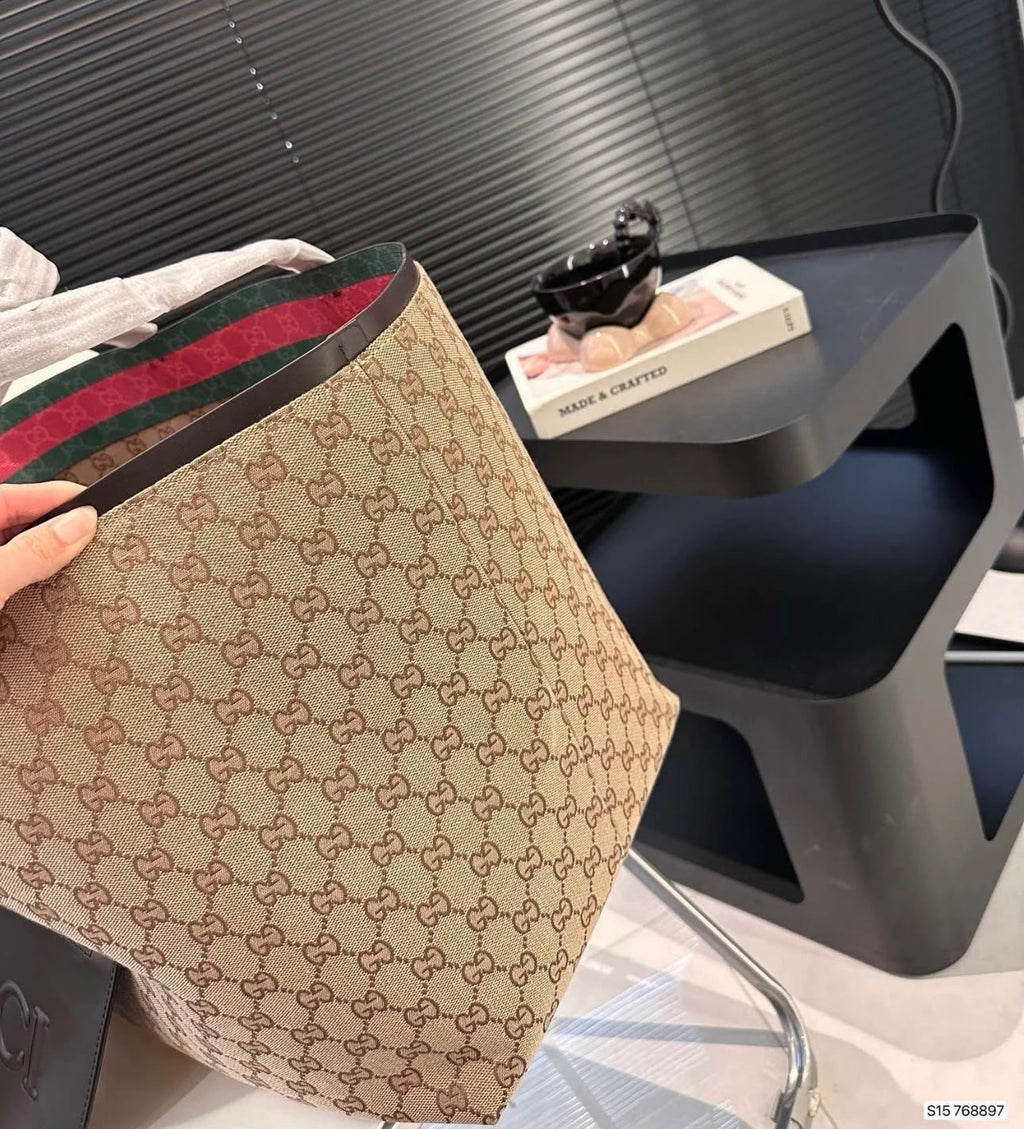 GUCCI GG Monogram Canvas Tote 47cm