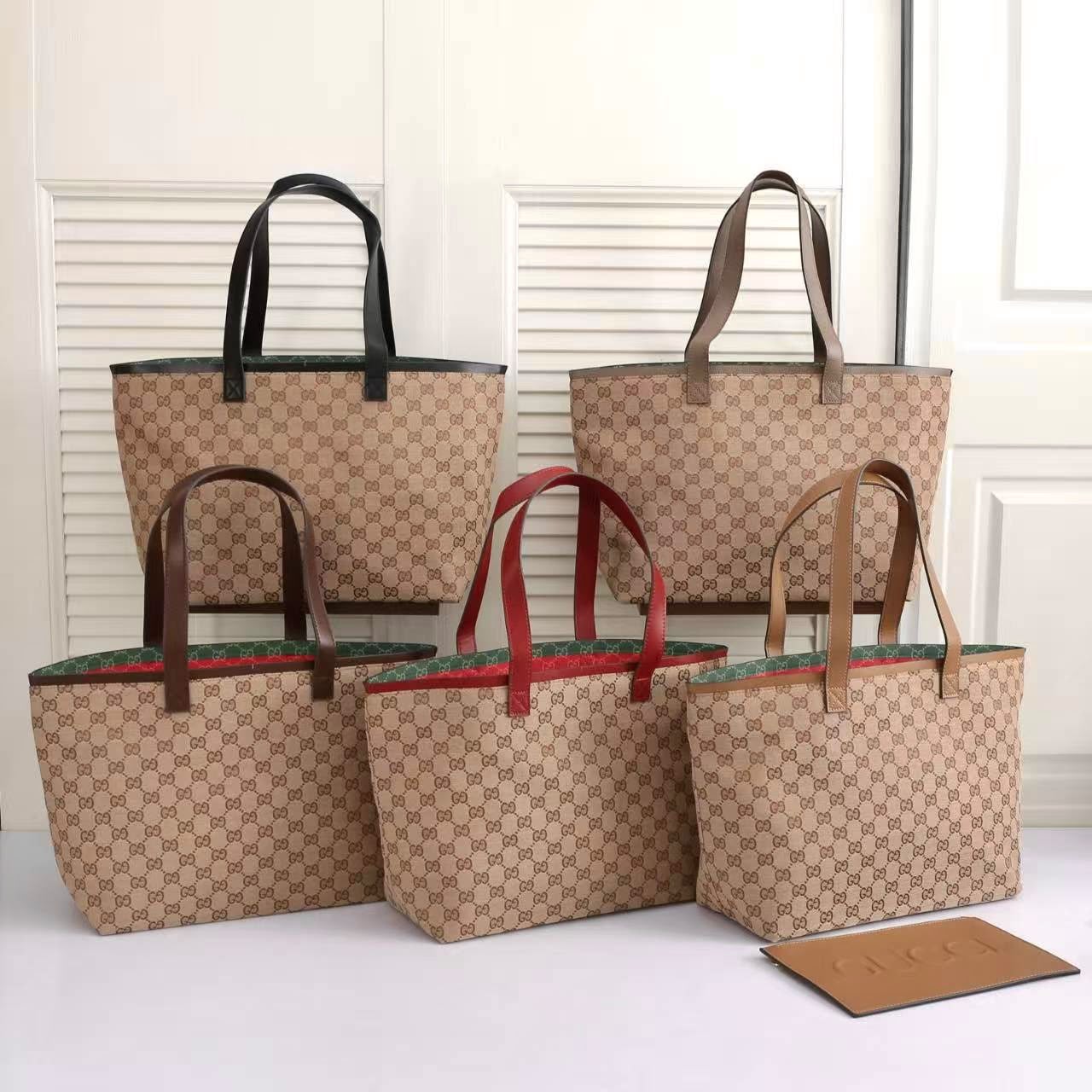 GUCCI GG Monogram Canvas Tote 47cm