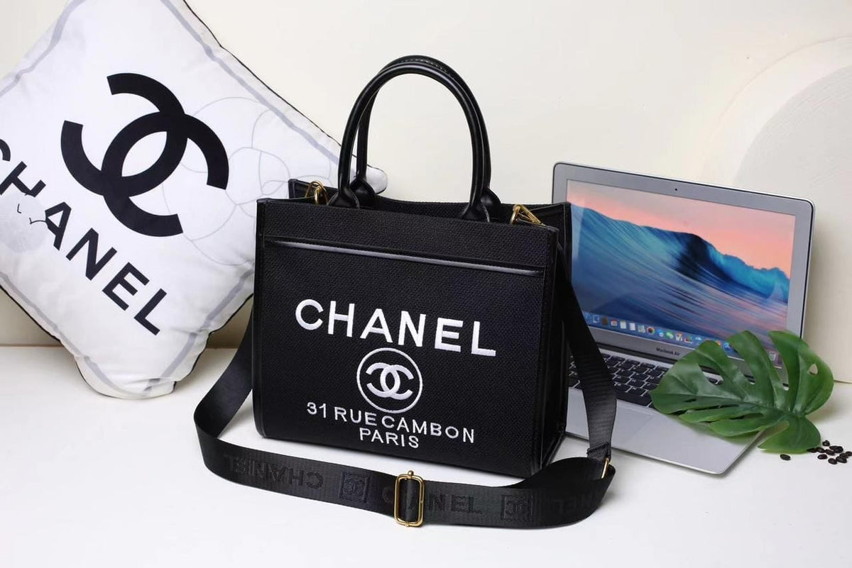 CHANEL Canvas Tote Bag 30cm