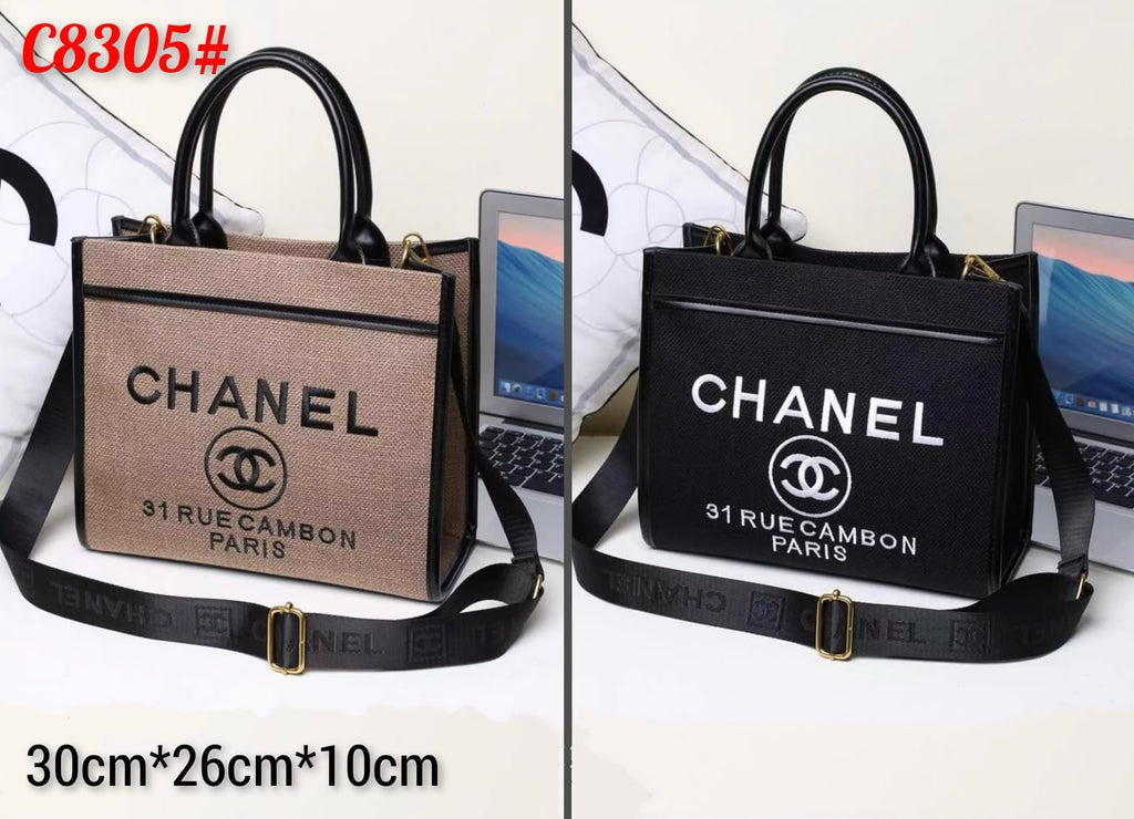 CHANEL Canvas Tote Bag 30cm