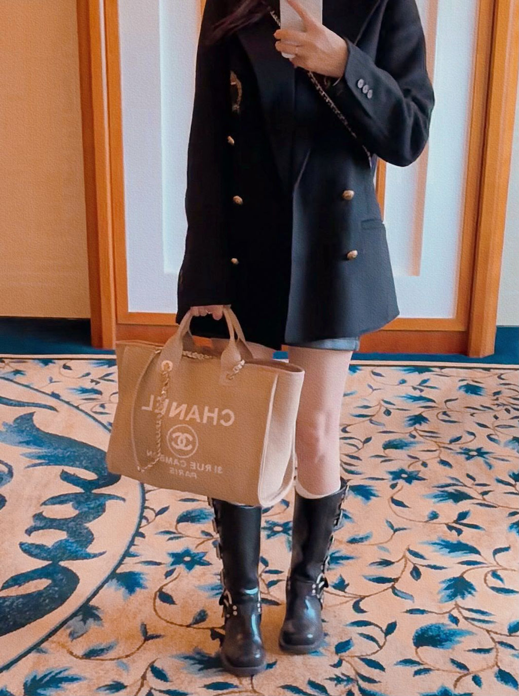 CHANEL Canvas Tote 42cm
