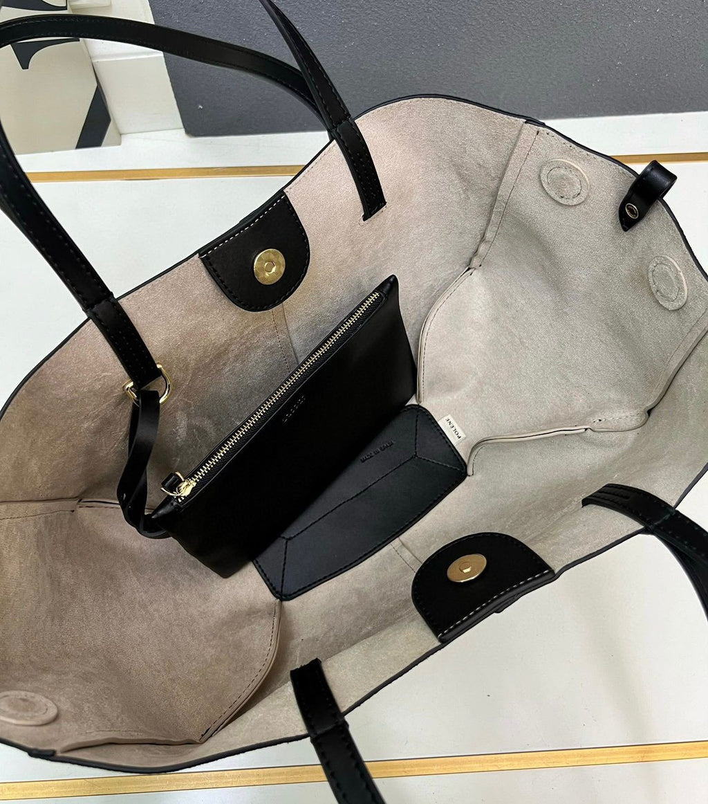 POLÈNE Large Suede Tote 56cm A+