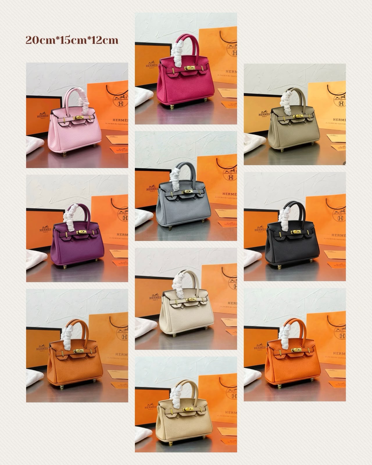 HERMES Birkin Small Handbag 20cm