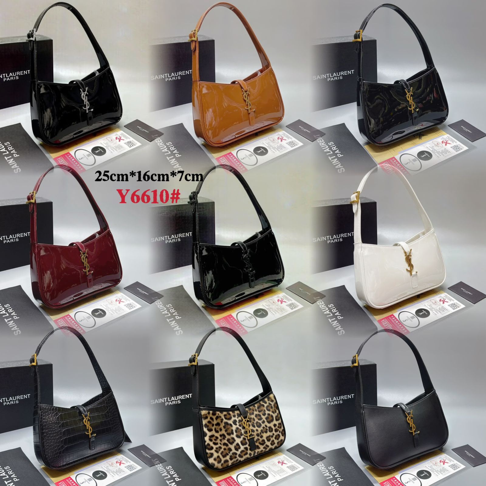 SAINT LAURENT Le 5 à 7 Shoulder Bag — 25 cm | 9 Colors With Box