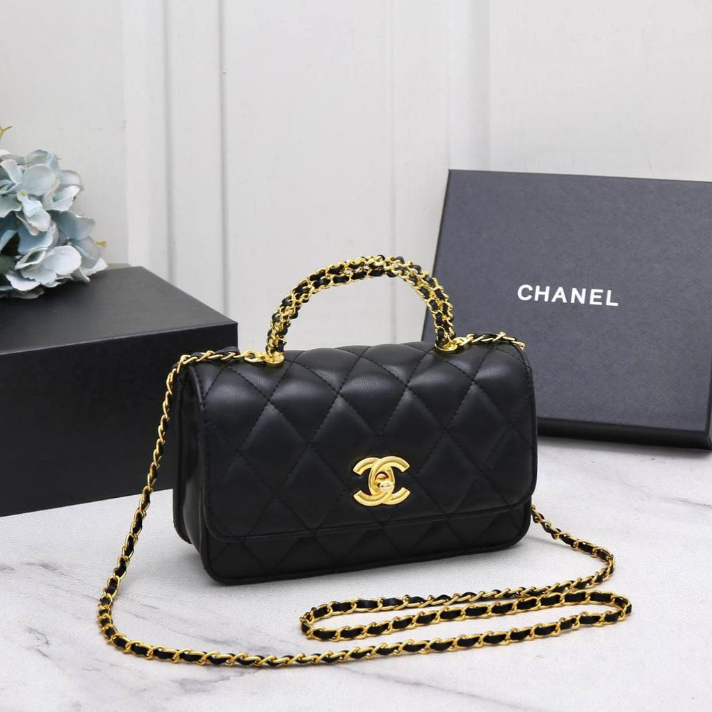 CHANEL Top Handle Shoulder Bag  20 cm