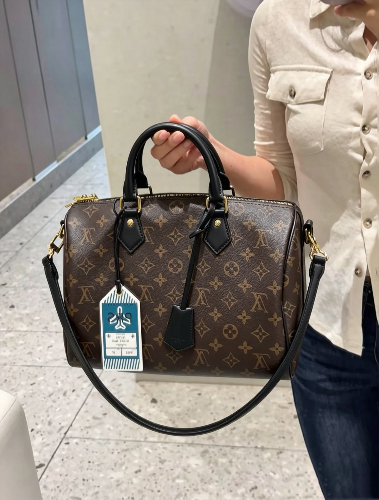 حقيبة LV سبيدي 30 سم بألوان ماستر 4