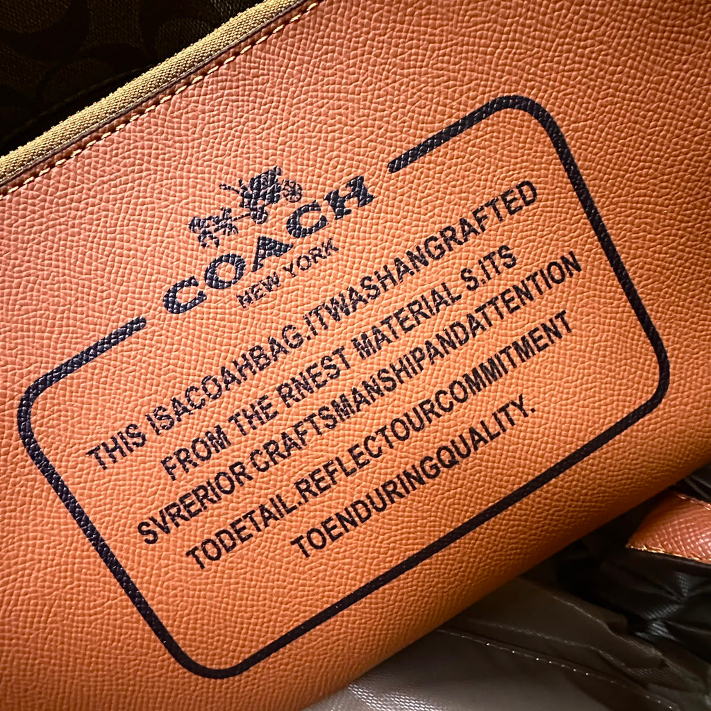 COACH Signature Tote with Pouch 43 cm