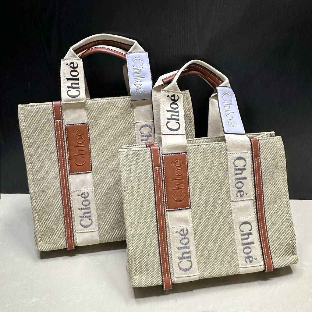 CHLOÉ Canvas Tote Bag 2 Sizes