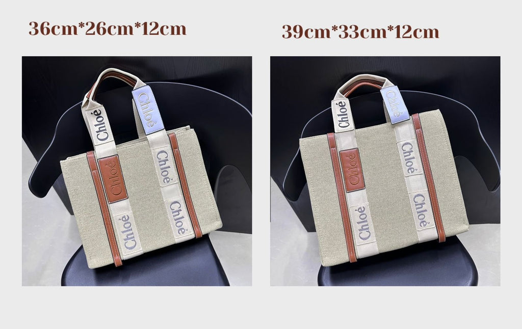 CHLOÉ Canvas Tote Bag 2 Sizes