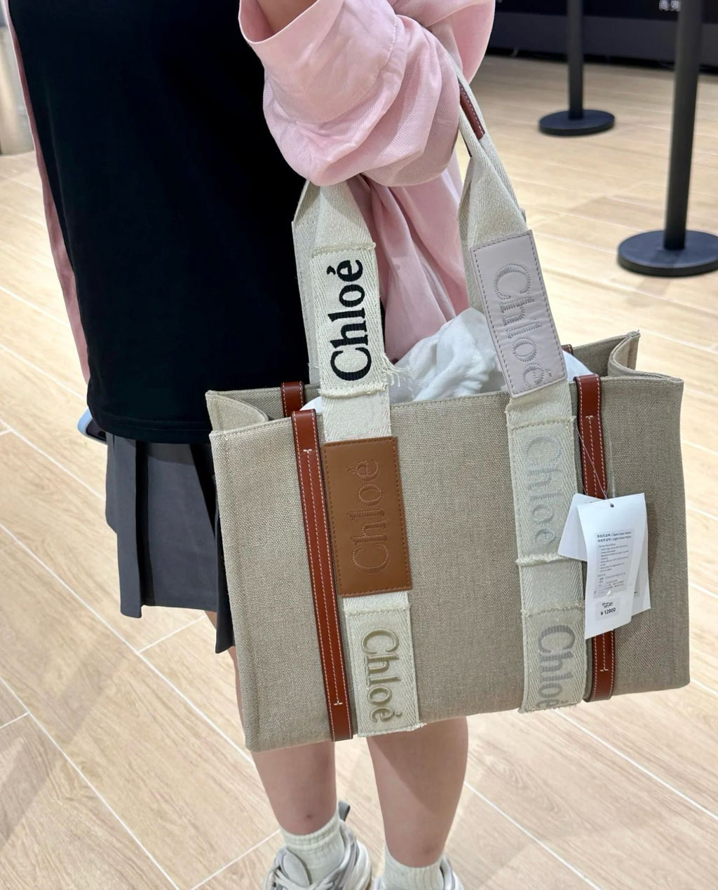 CHLOÉ Canvas Tote Bag 2 Sizes