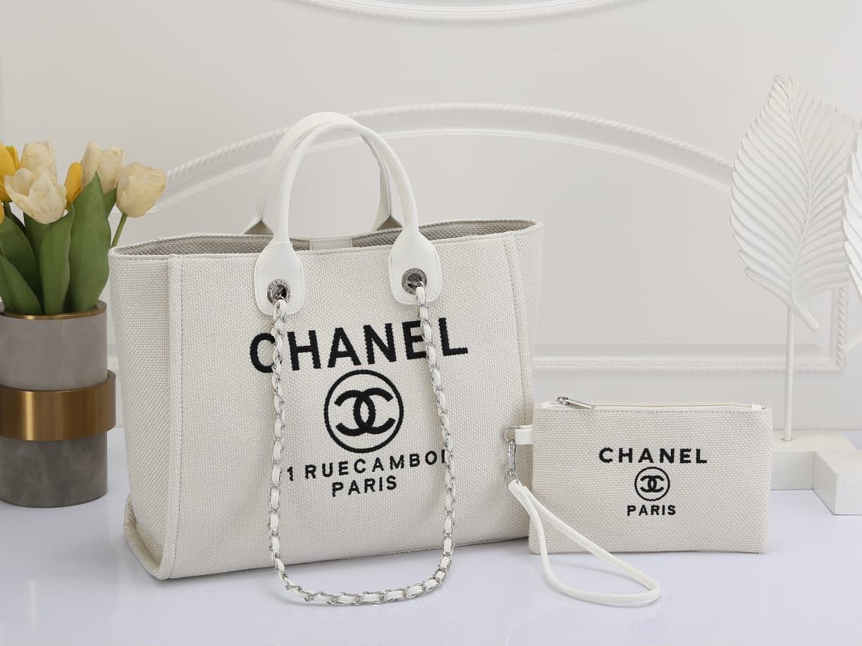 CHANEL Canvas Tote 42cm