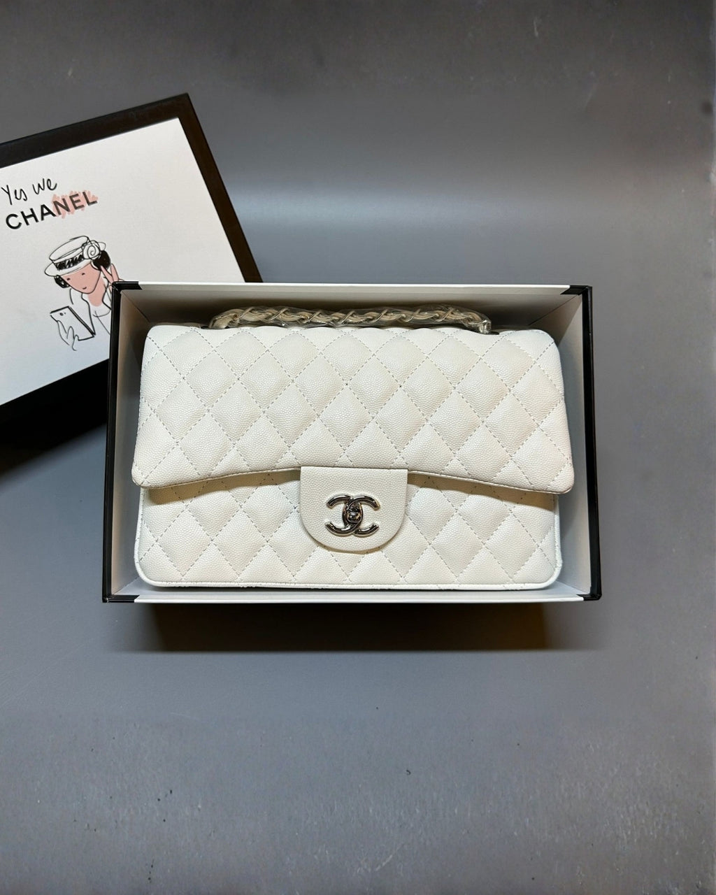 CHANEL Quilted Flap Shoulder Bag 26 cm