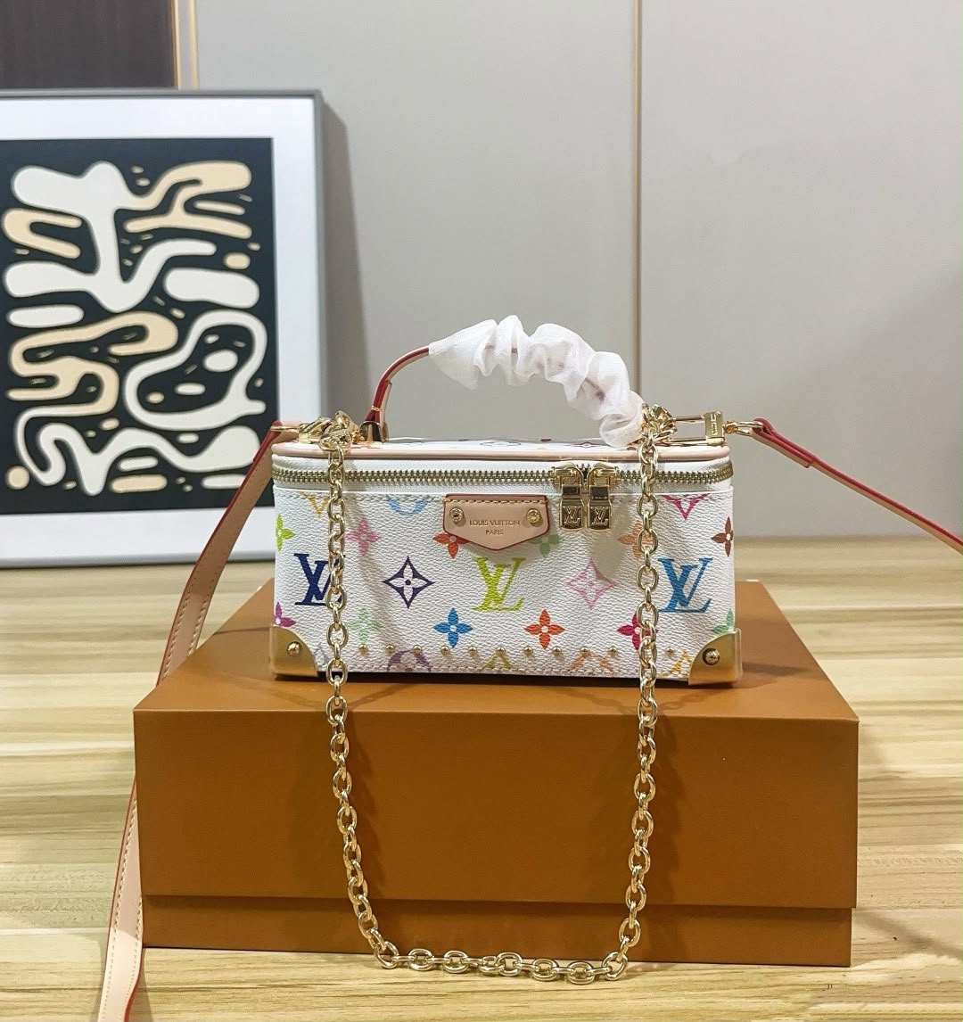LV Vanity Trunk Bag 20cm A+