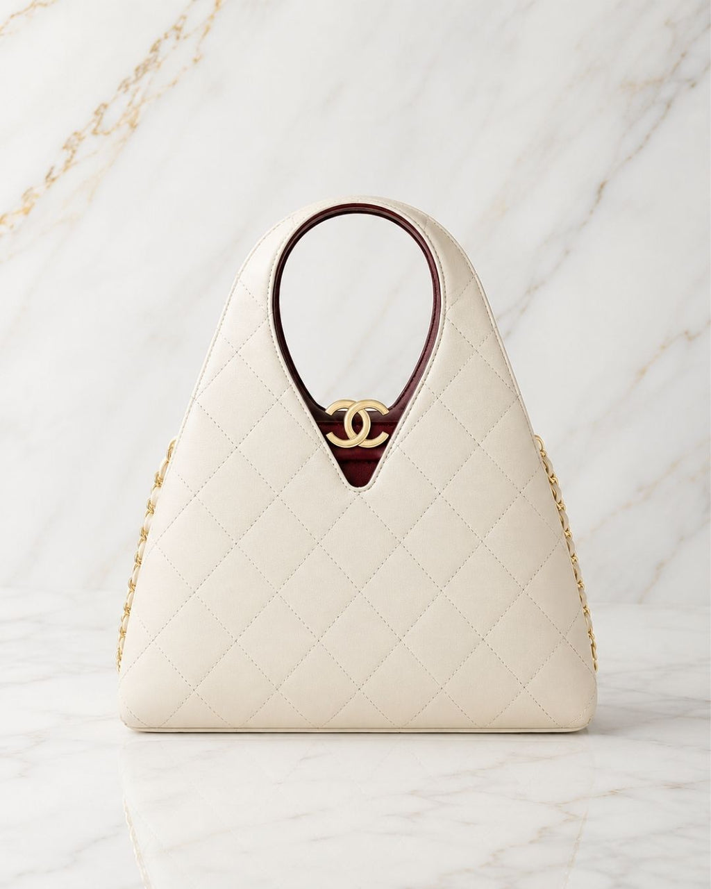 CHANEL Triangle V-handle Bag 23cm Master