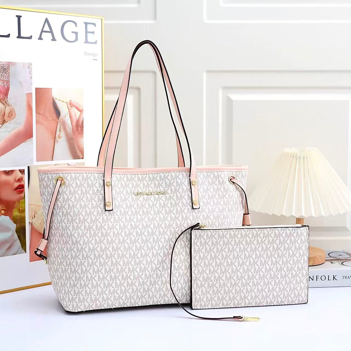 MK Signature Tote with Pouch 45 cm