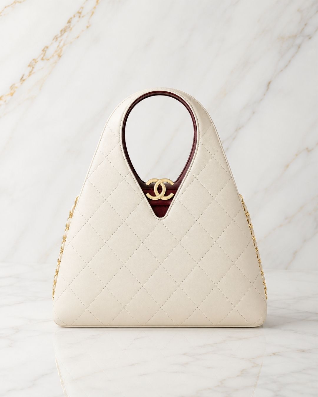 CHANEL Triangle V-handle Bag 23cm Master