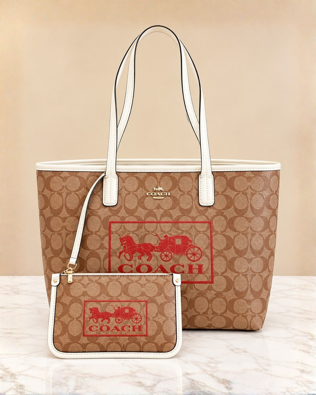 COACH Horse & Carriage Tote 43cm