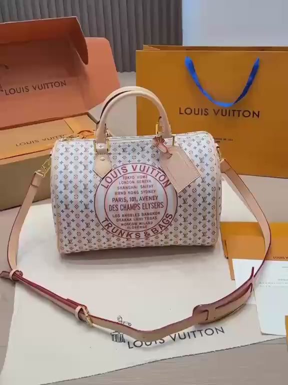 حقيبة LV سبيدي 30 سم بألوان ماستر 4